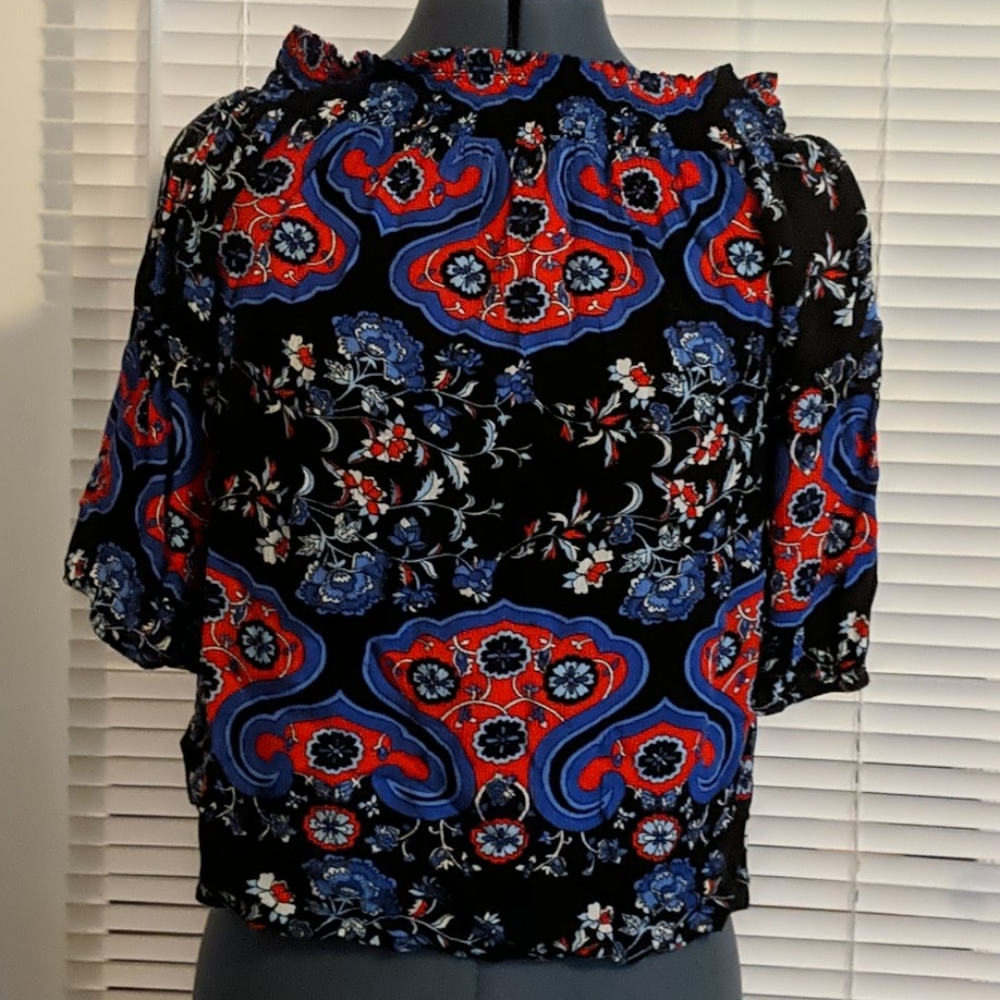 New York and Company floral multicolored top